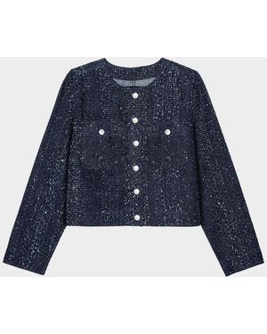 Rails Capistrano Denim Tweed Jacket - Blue
