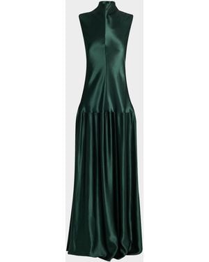 FFORME Nyx Sleeveless Column Gown - Green