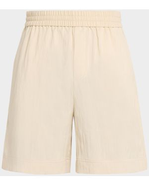 Helmut Lang Apos;S Cotton Stretch Pull-On Shorts - Natural