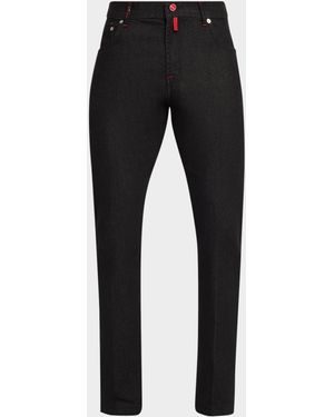 Kiton Apos;S Denim Classic-Fit Pants - Black
