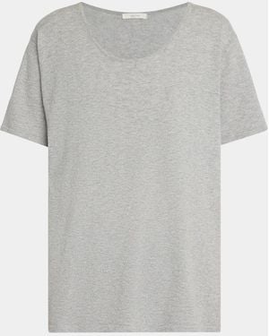 The Row Pirro Cotton & Cashmere Top - Gray