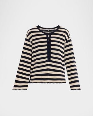 FRAME The Easy Captain Pullover - White