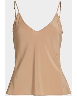 Norma Kamali Draped Turtleneck Midi Dress - Natural