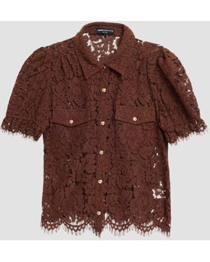 Generation Love Mikaelle Lace Shirt - Brown