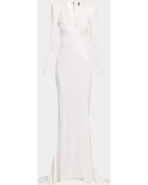 Robe De Soirée Blanche à Paillettes Zhivago The Risen One - Taille US 2, Manches 3/4, Neuve Avec étiquettes
