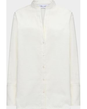 Callas Milano Corsica Striped Cotton Shirt - White