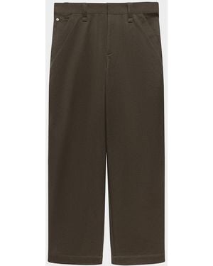 Helmut Lang Apos;S Flat-Front Cotton Five-Pocket Chino Pants - Green
