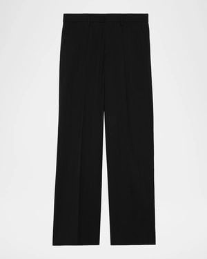 Burberry Apos;S Irvine Wool Relaxed Fit Pants - Black