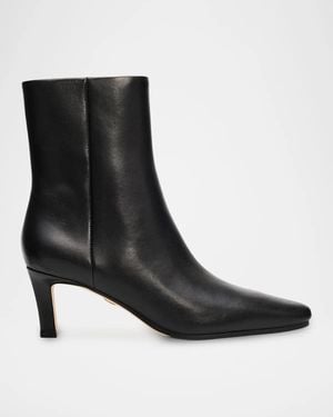 Veronica Beard Agnes 65Mm Leather Ankle Boots - Black