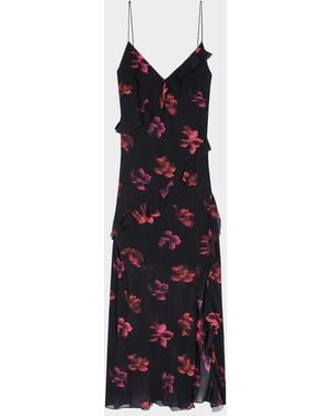 Rails Kariselle Floral Chiffon Midi Dress - Blue