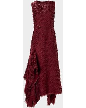 Akris Geometric Layered Midi Dress