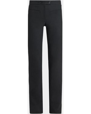 Courreges Two-Button Bootcut Pants - Black