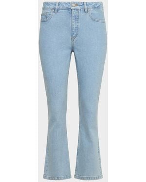 Cinq À Sept Stevie Cropped Kick-Flare Jeans - Blue