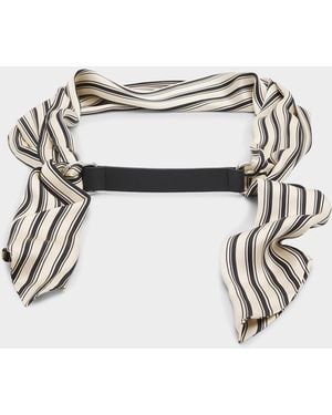 Rag & Bone Michele Striped Silk Scarf Belt - Multicolor
