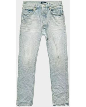 Purple Apos;S Hwt Texture Relaxed Straight-Leg Jeans - Blue