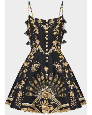 CAMILLA Taurus Rising Corset Mini Dress - Black