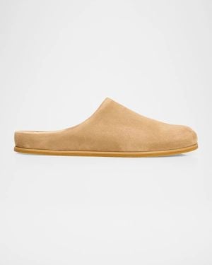 Vince Leo Suede Mules - White