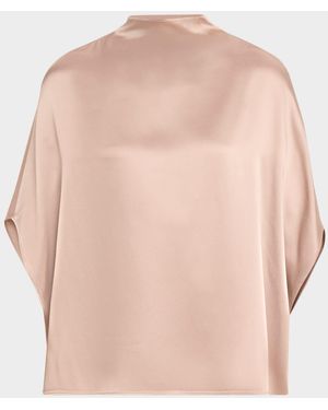 LAPOINTE Satin Cape Tee - Natural
