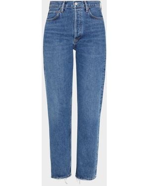 Agolde 90S Pinch Waist Vintage Straight-Leg Jeans - Blue