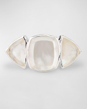 Ippolita Rock Candy Large Mixed-Cut Cushion And Trillion Ring - Natural