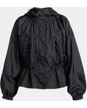 Moncler Genius Imaginaire Canvas Short Parka - Black