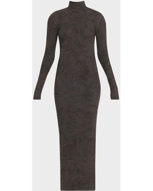 Alaïa Floral Lace Maxi Dress - Multicolor