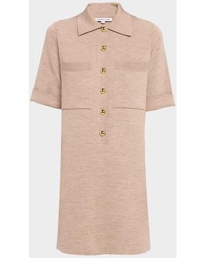 Veronica Beard Madden Knit Dress - Natural