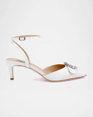 Badgley Mischka Odesza 50Mm Crepe Pumps - Metallic