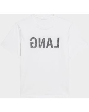 Helmut Lang Reversed-Logo Cotton T-Shirt - White