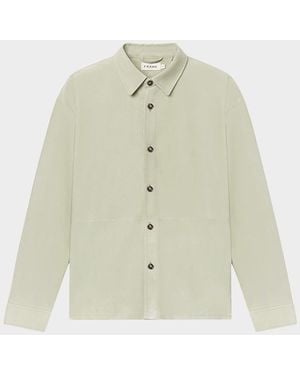 FRAME Apos;S Suede Button-Down Shirt - White
