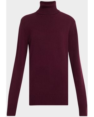 Michael Kors Joan Turtleneck Cashmere Sweater - Purple