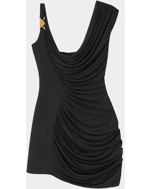 Versace Ruched Bodycon Mini Dress - Black