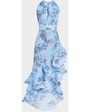 Bronx and Banco Bronte Poppy Maxi Dress - Blue