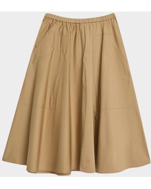 Vince Pull-On Full Skirt - Natural