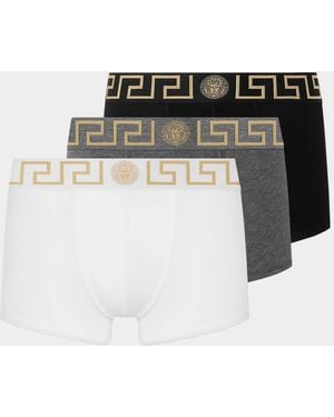 Versace Apos;S 3-Pack Medusa Jersey Briefs - Black