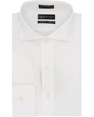 Neiman Marcus Apos;S Modern-Fit Poplin Dress Shirt - White