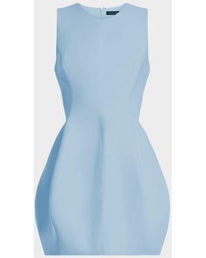 BCBGMAXAZRIA Cutout Bubble Mini Dress - Blue
