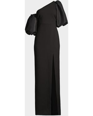 Likely Natasha One-Shoulder Gown - Black