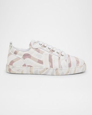 Christian Louboutin Louis Junior Gaagal Low-Top Sneakers - Natural