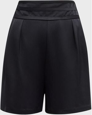 Ramy Brook Joss Satin Shorts - Blue
