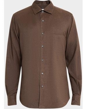 Loro Piana Andre Button-Down Shirt - Blue