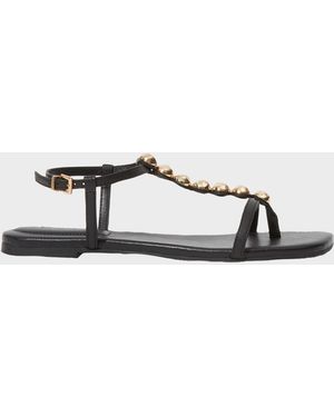 Jonathan Simkhai Amaya Leather Sandals - Metallic