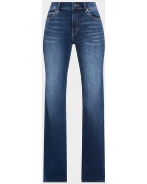 Kobi Halperin Eden Flare-Leg Washed Denim Jeans - Blue