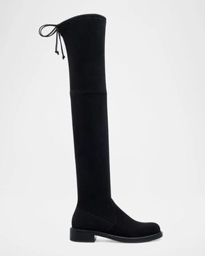 Stuart Weitzman Giseleland Suede Over-The-Knee Boots - Black