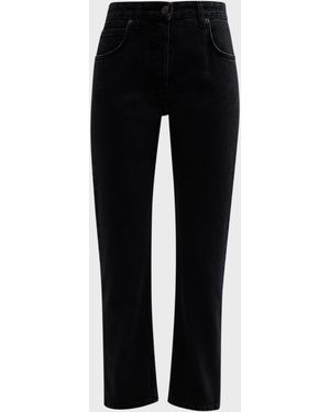 The Row Riaco Slim-Leg Crop Jeans - Black