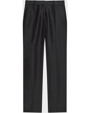 Helmut Lang Sheer Straight-Leg Pants - Black