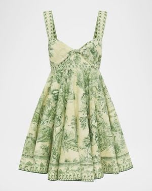 ALÉMAIS Sara Mini Twist Sundress - Green