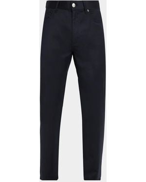 ZEGNA Apos;S Wool Flannel Five-Pocket Pants - Blue