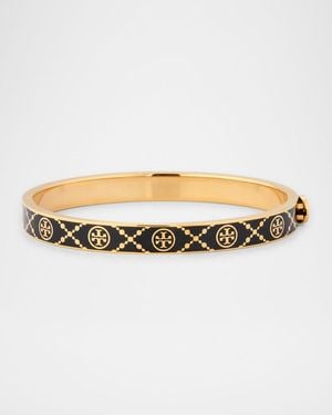 Tory Burch T Monogram Hinge Bracelet - Natural