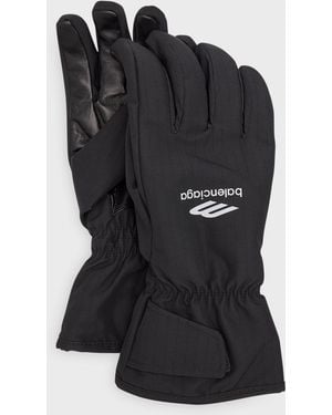 Balenciaga 3b Sports Icon Ski Gloves - Black